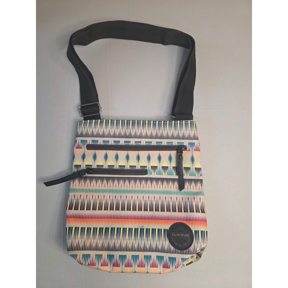 Dakine Crossbody Bag Tribal Geometric Pattern Multi-Color Adjustable Strap